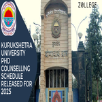 Kurukshetra University PhD Counselling Schedule Released For 2025